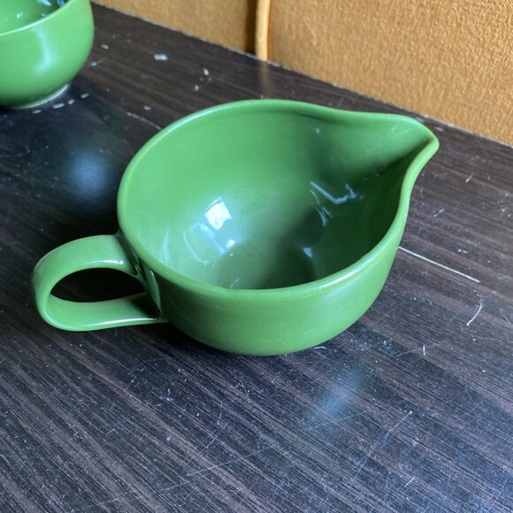 Oxford China Annie Laurie Cream  Sugar Set MCM Cottage Green 4" - Picture 4 of 11